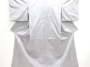 アンティーク　樹木模様織り出し手織り紬着物